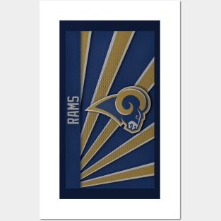 Retro LA Rams [Vintage Distressed] Posters and Art